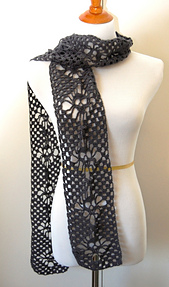 Ravelry: Narrow Crochet Skull Scarf pattern by Karin Kaufmann