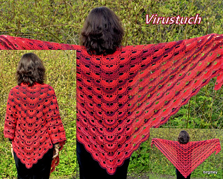 Virus shawl / Virustuch by Julia Marquardt