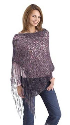 Ravelry: Poncho #40457 pattern by Lion Brand Yarn