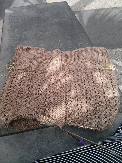 sweater in progress