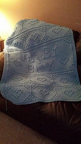 Ravelry Baby BoyGirl Crib Afghan pattern by Nancy Liggins Crochet beginner friendly baby blanket