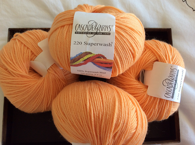 Tangerine Pastel Blankets Yarn Wool