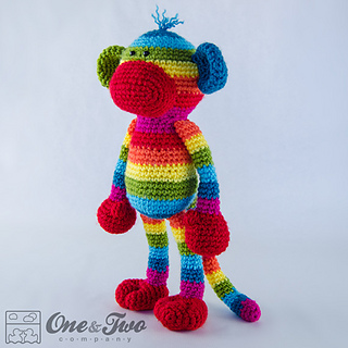 Ravelry: Rainbow Sock Monkey Amigurumi pattern by Carolina ...